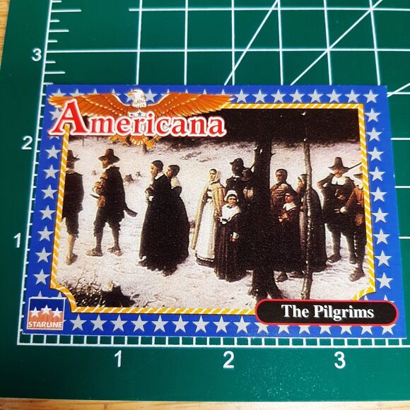 1992 The Pilgrims - Starline Americana Trading Card #130 Plymouth Mass - Picture 1 of 2